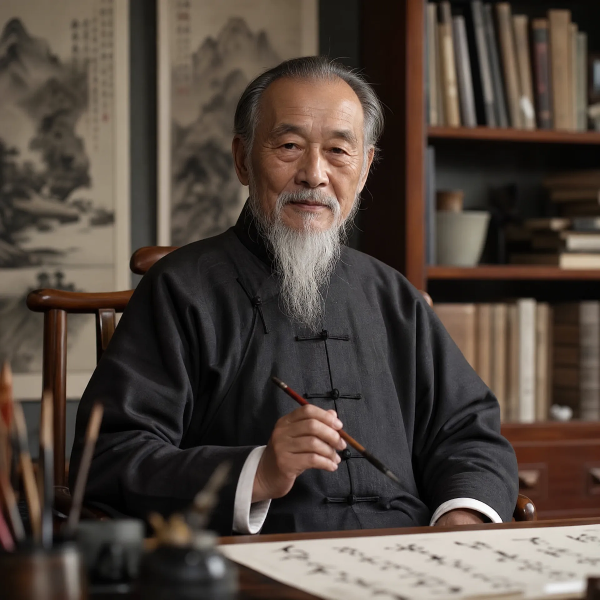 书法泰斗评委肖像